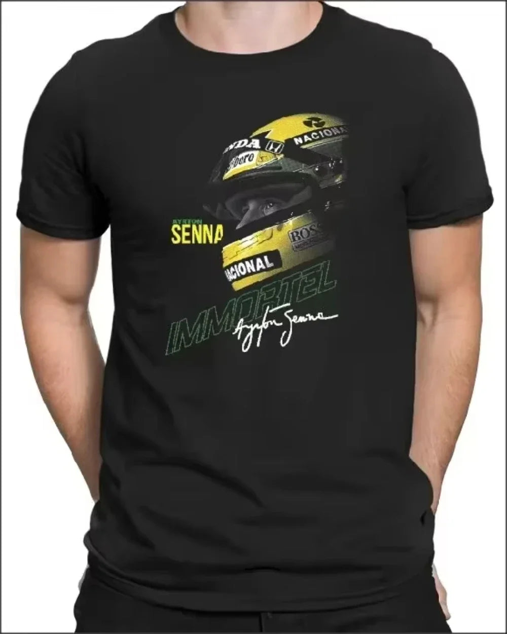 Áo thun họa tiết Senna Formula 1