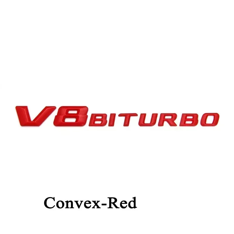 V8 BITURBO 3D Emblem Badge