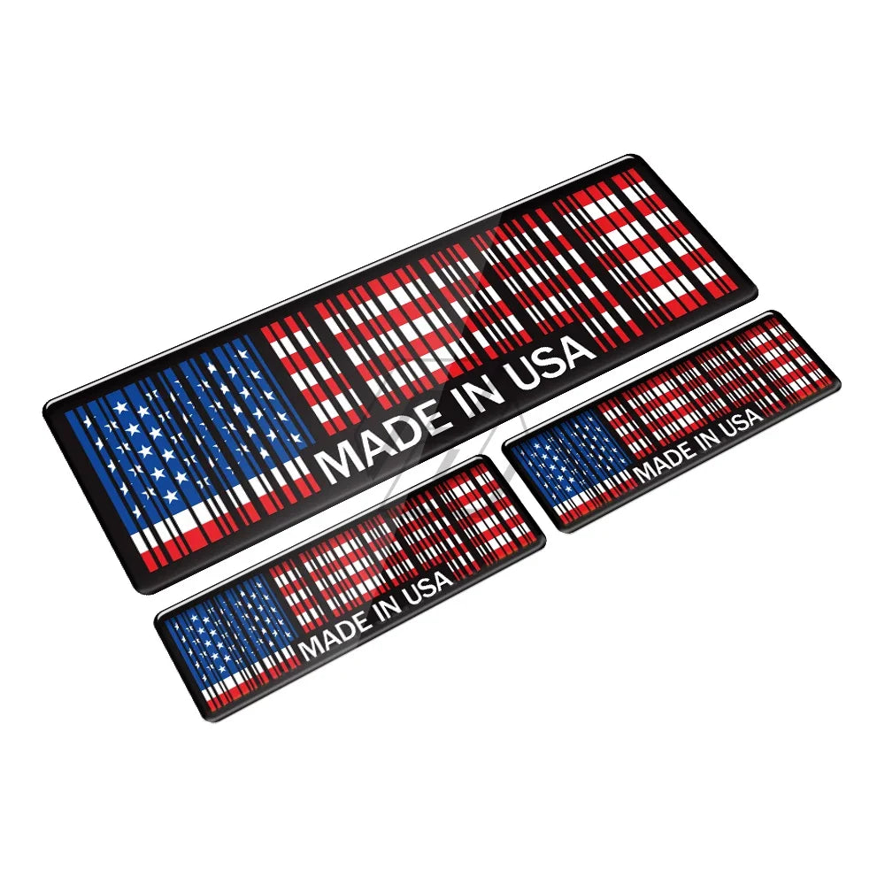 Premium Made In Barcode Decal Set