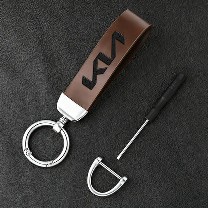 KN Car Leather Keychain