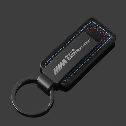 Porte-clés en cuir suédé M Power 