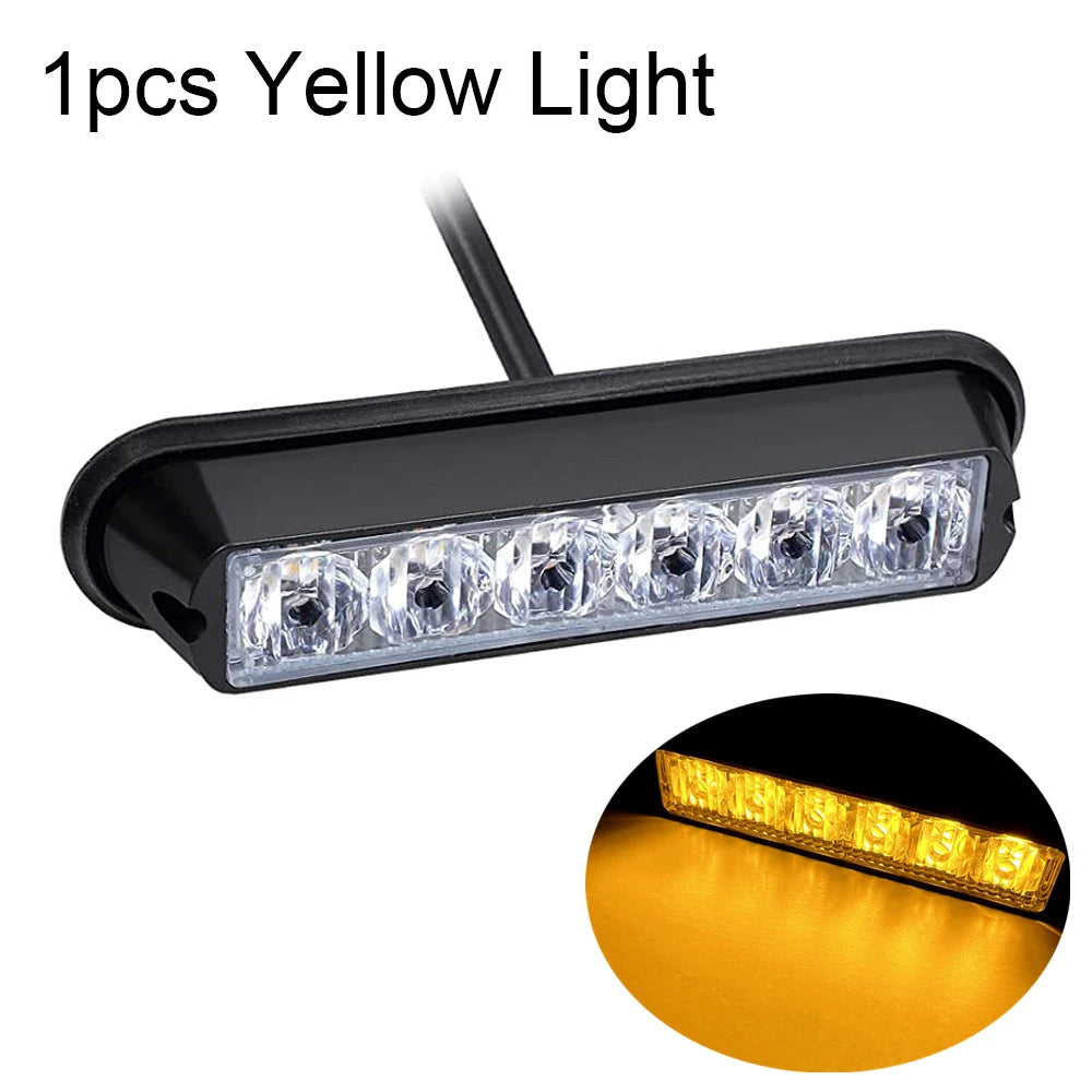 6 LED Strobe Lights Vehicle Mount 