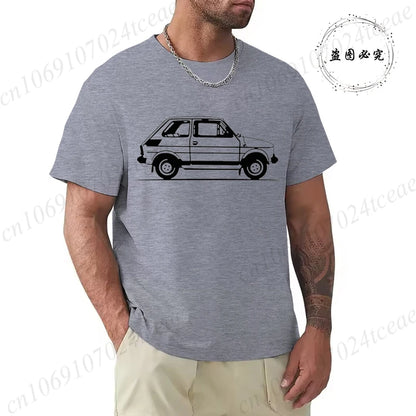 Old Car Print Man Fashion T-Shirt