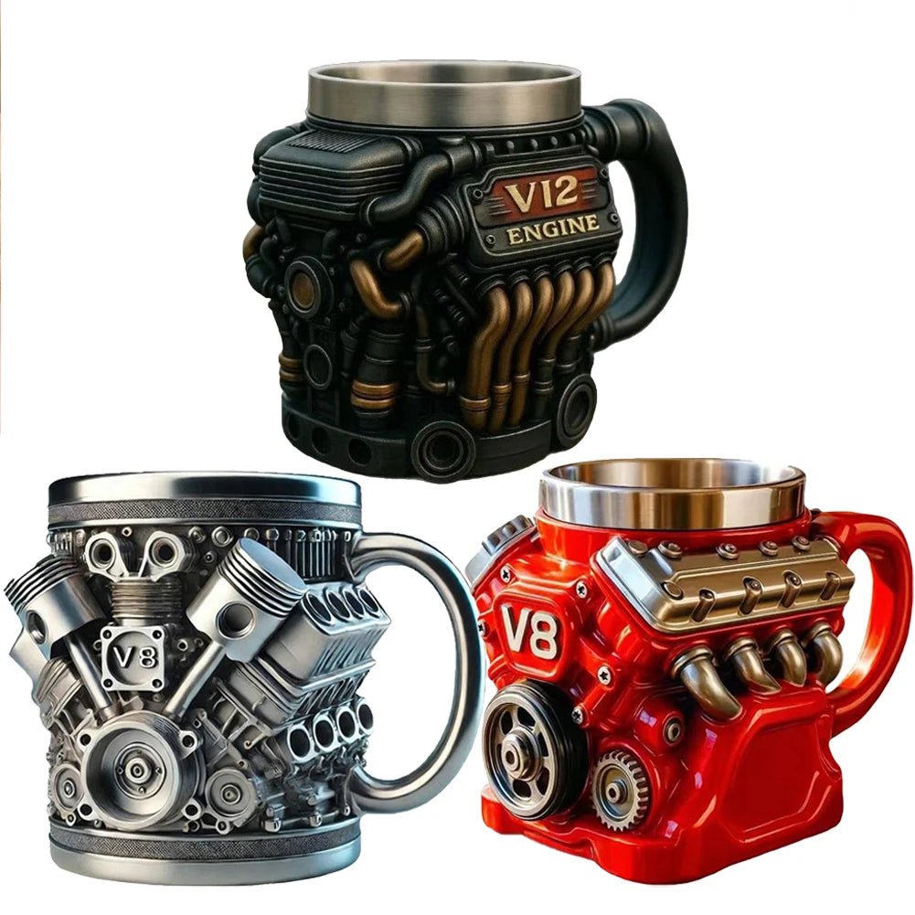 Vintage Engine Coffee Cup 