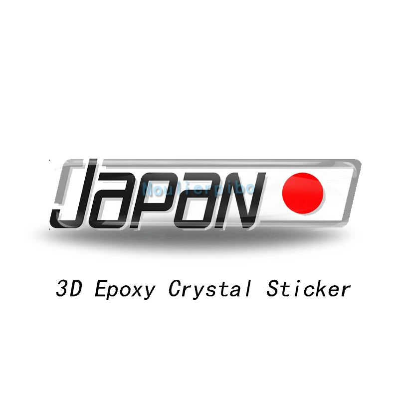 JDM 3D Epoxy Crystal Sticker Set