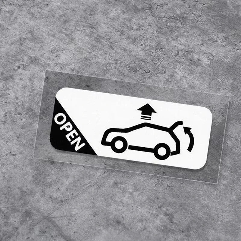 Car Trunk Auto Opening Sticker