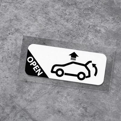 Car Trunk Auto Opening Sticker
