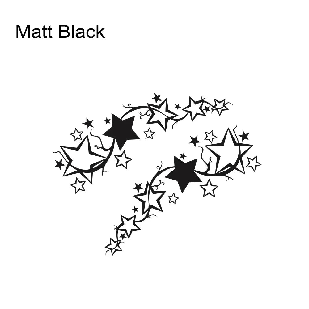 2Pcs Bright Star Car Side Stickers