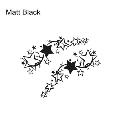 2Pcs Bright Star Car Side Stickers