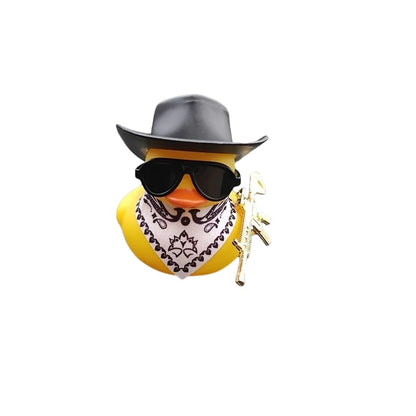 קישוט לוח המחוונים ברווז קאובוי גומי