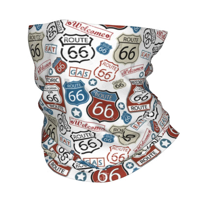 Cachecol com faixa para cabeça Route 66