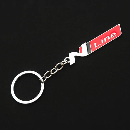 N Line Metal Keychain HI