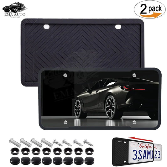 Silicone License Plate Frame 2-Pack