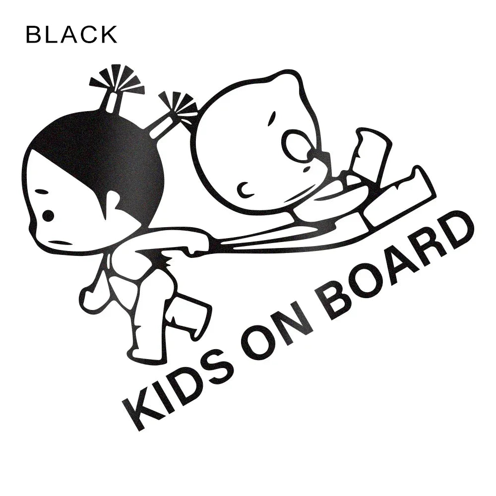 Adesivo per auto "Bambini a bordo".