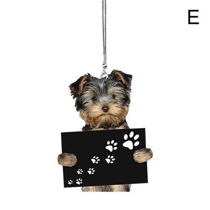 2D Cute Pet Puppy Car Decor