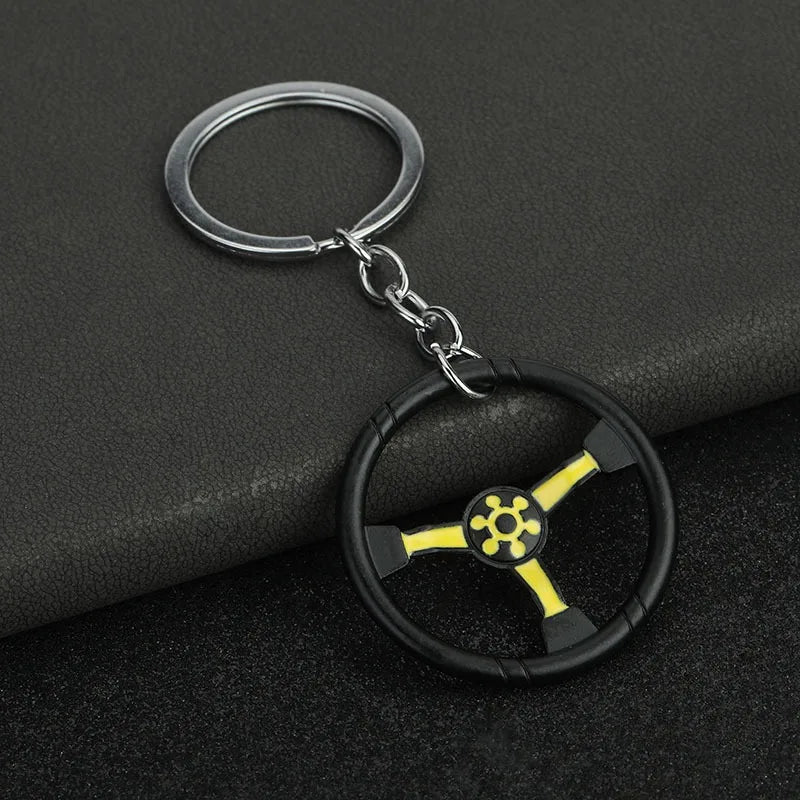 Car Steering Wheel Keychain 