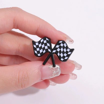 F1 Flag Pin Brooch 