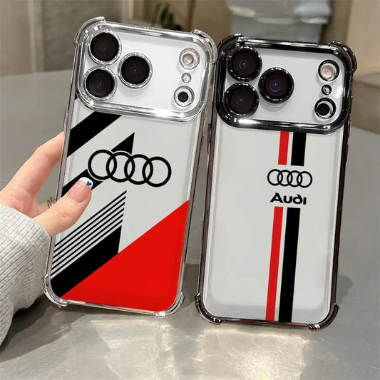 A. Funda blanda para iPhone con funda para coche