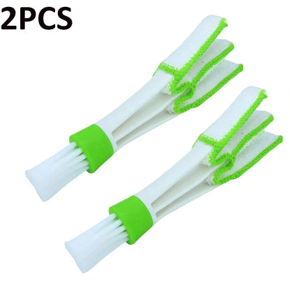 2PCS Car Air Vent Brush Double Head 