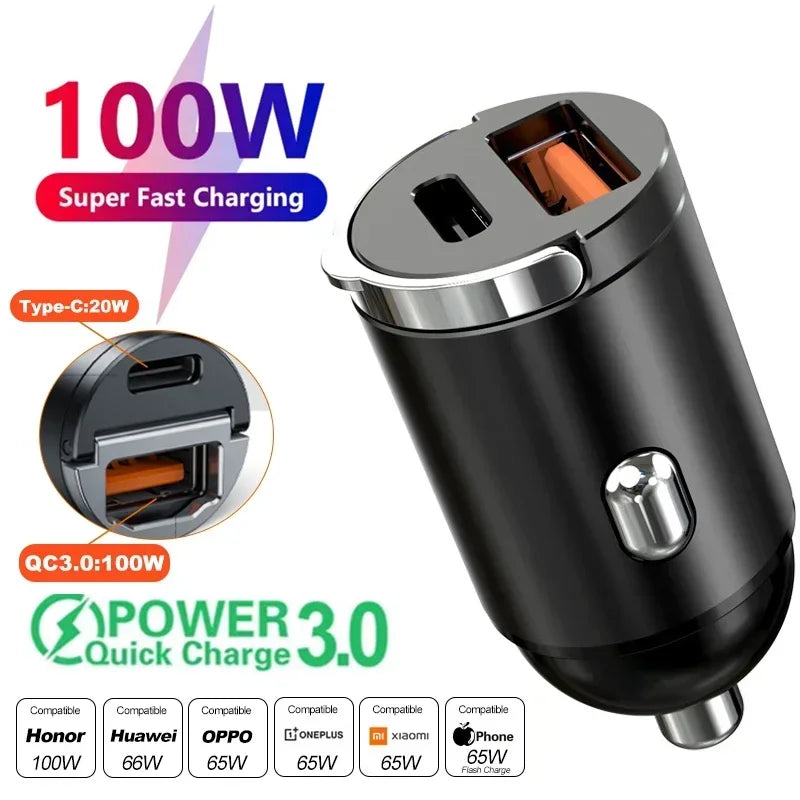 Dual Port Fast Car Charger