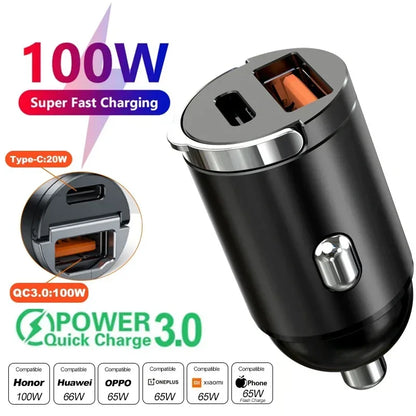 Dual Port Fast Car Charger
