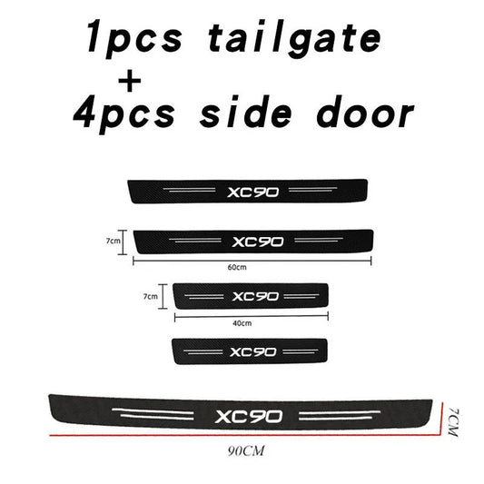XC90 Carbon Car Door Strip Stickers 