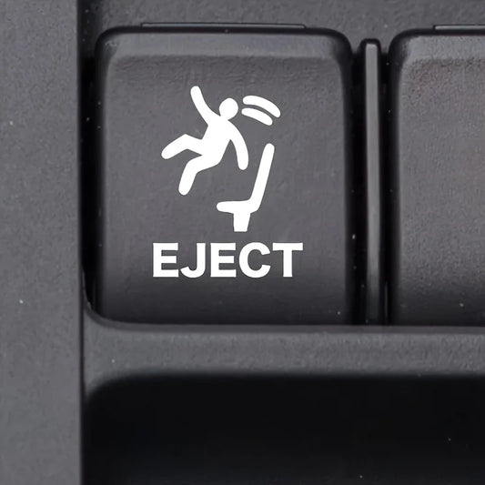 Universal Eject Button Decal