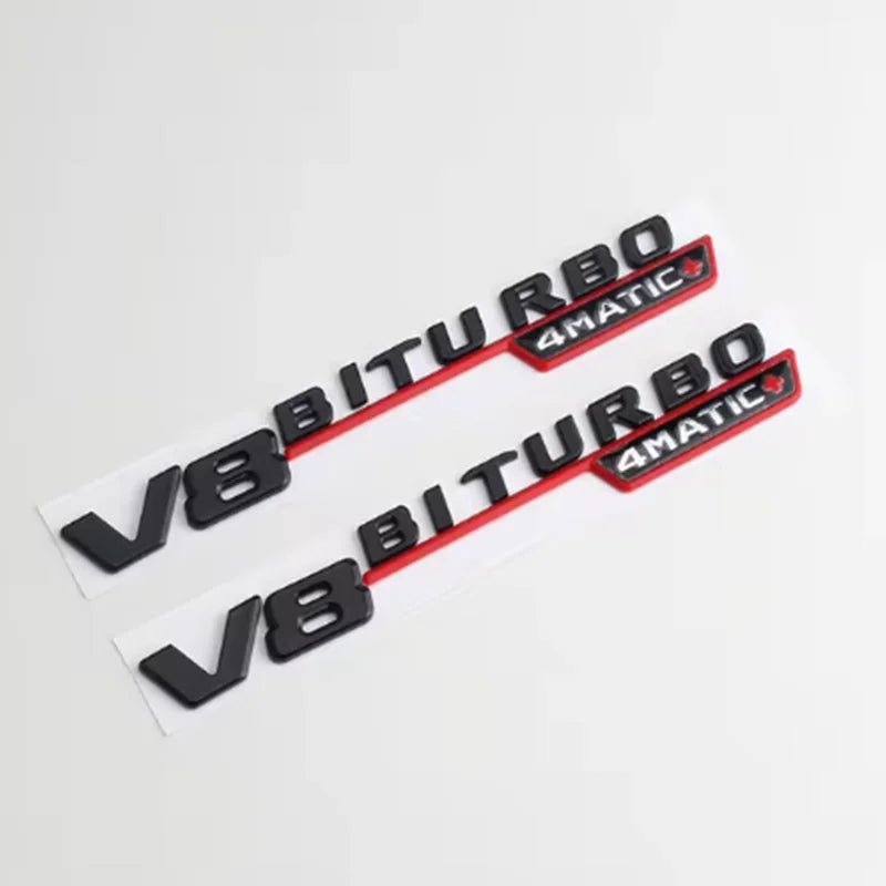 2PCS Vent Fender Trim Emblem Side Sticker