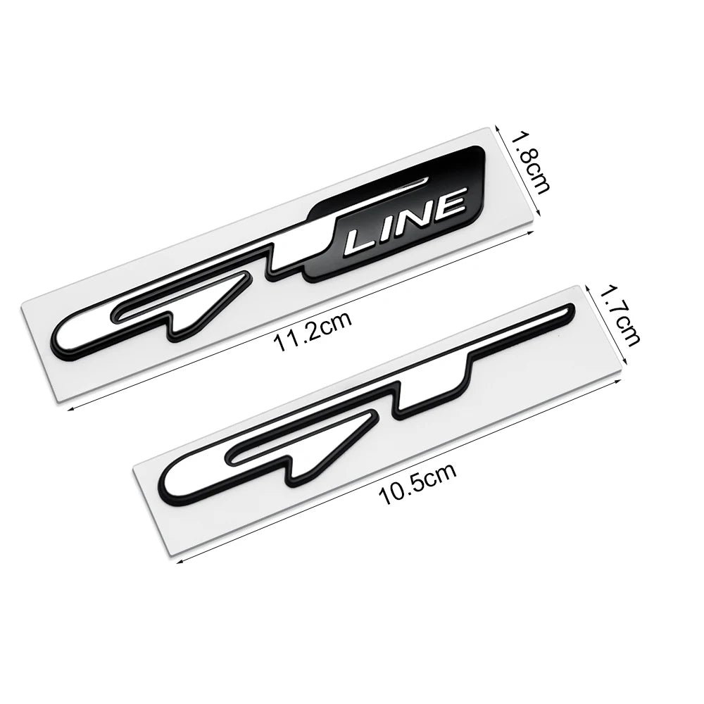 3D Car GT Line Badge