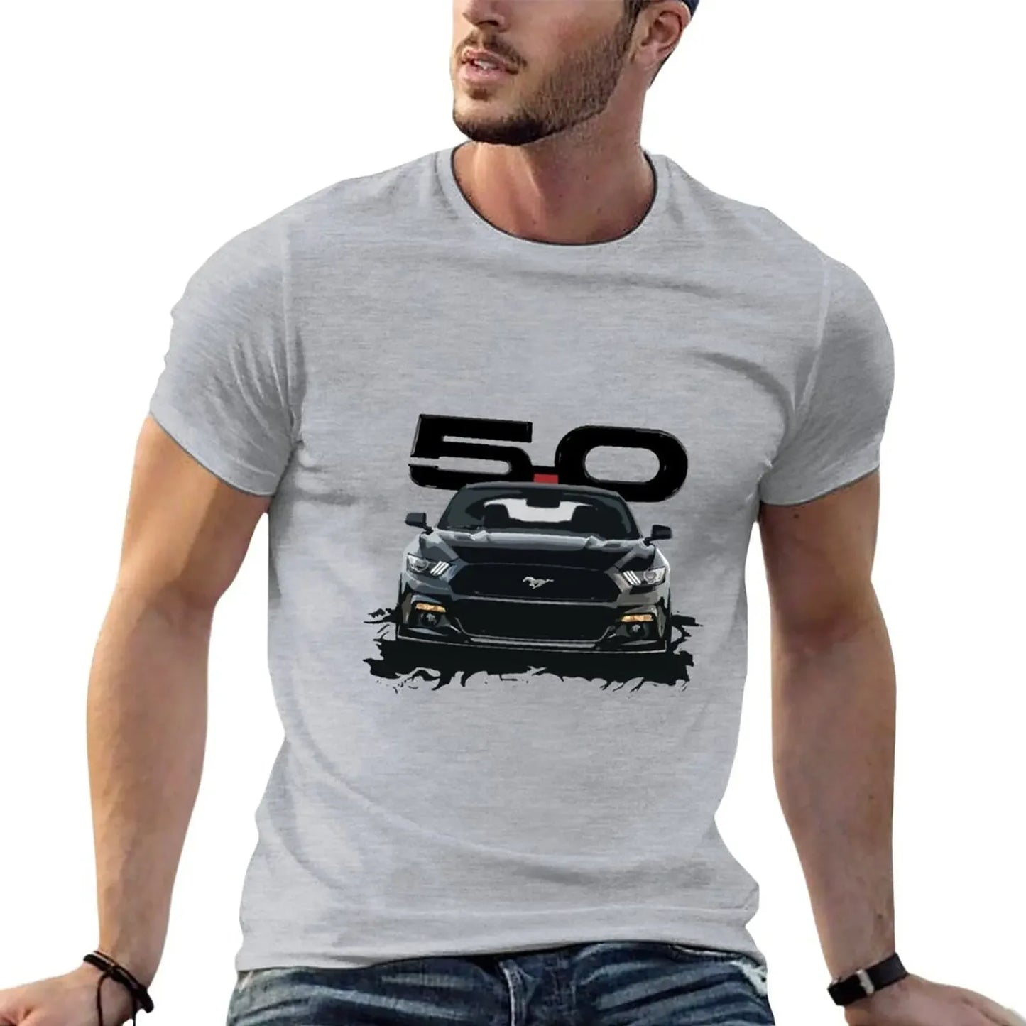 Schwarzes S550-Auto-T-Shirt