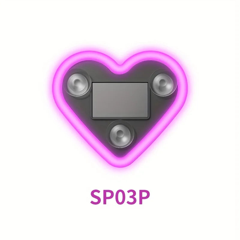 LED Heart Car Window Sign