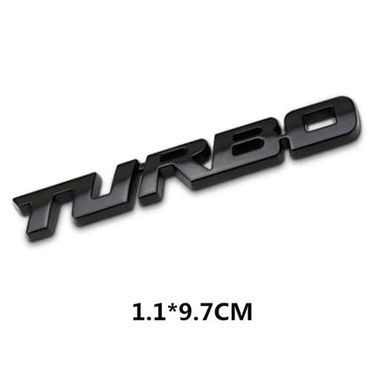 Turbo 3D Car Sticker 