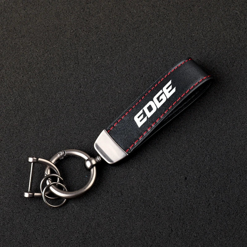 Edge Leather Lanyard Keychain FD