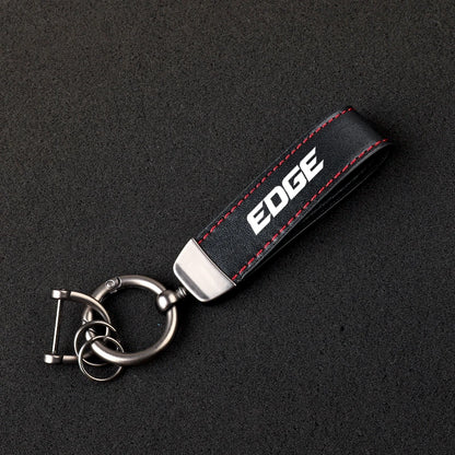 Edge Leather Lanyard Keychain FD