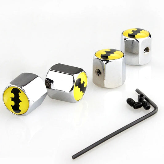 Batman 4Pcs Car Valve Stem Caps