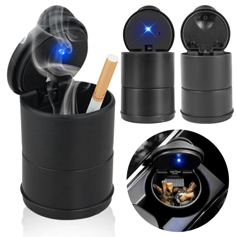 Portable Car LED Ashtray Storage 