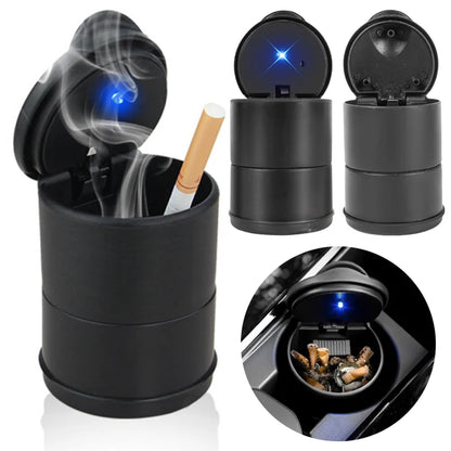 Portable Car LED Ashtray Storage 