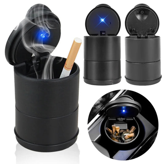 Tragbare Auto-LED-Aschenbecher-Aufbewahrung 