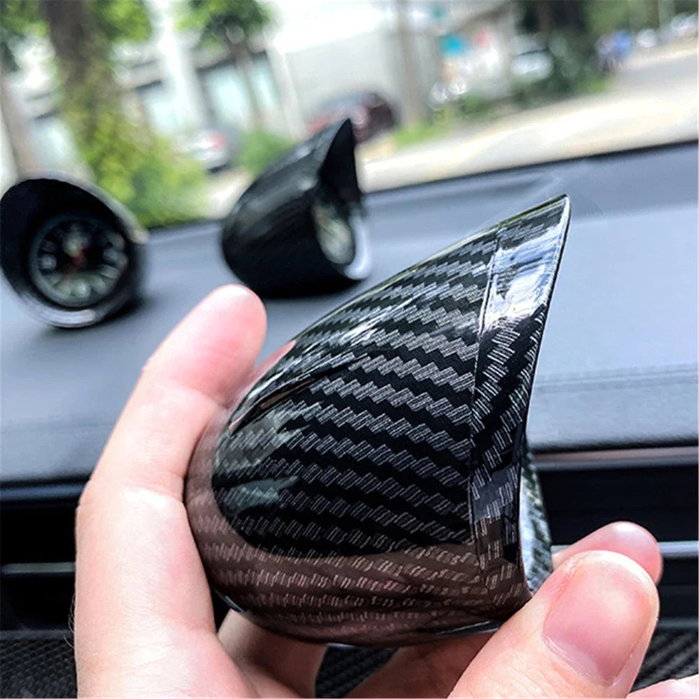 Luminous Quartz Carbon Fiber Car Clock