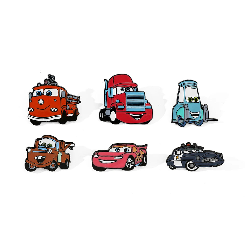 Set di spille smaltate per auto con spilla da 6 pezzi 