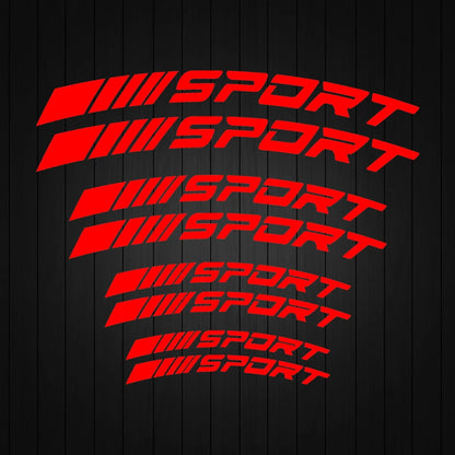 Reflektierender Aufkleber „Sport Curve“. 