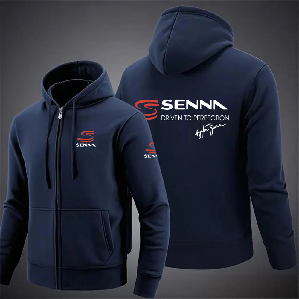 Ayrton Senna Zip Hoodie 