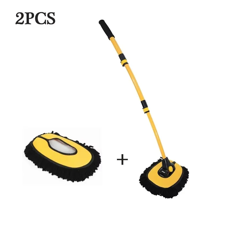 2-in-1 Extendable Car Cleaning Mop & Brush