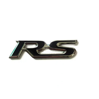 Badge de coffre arrière « RS » en métal 3D