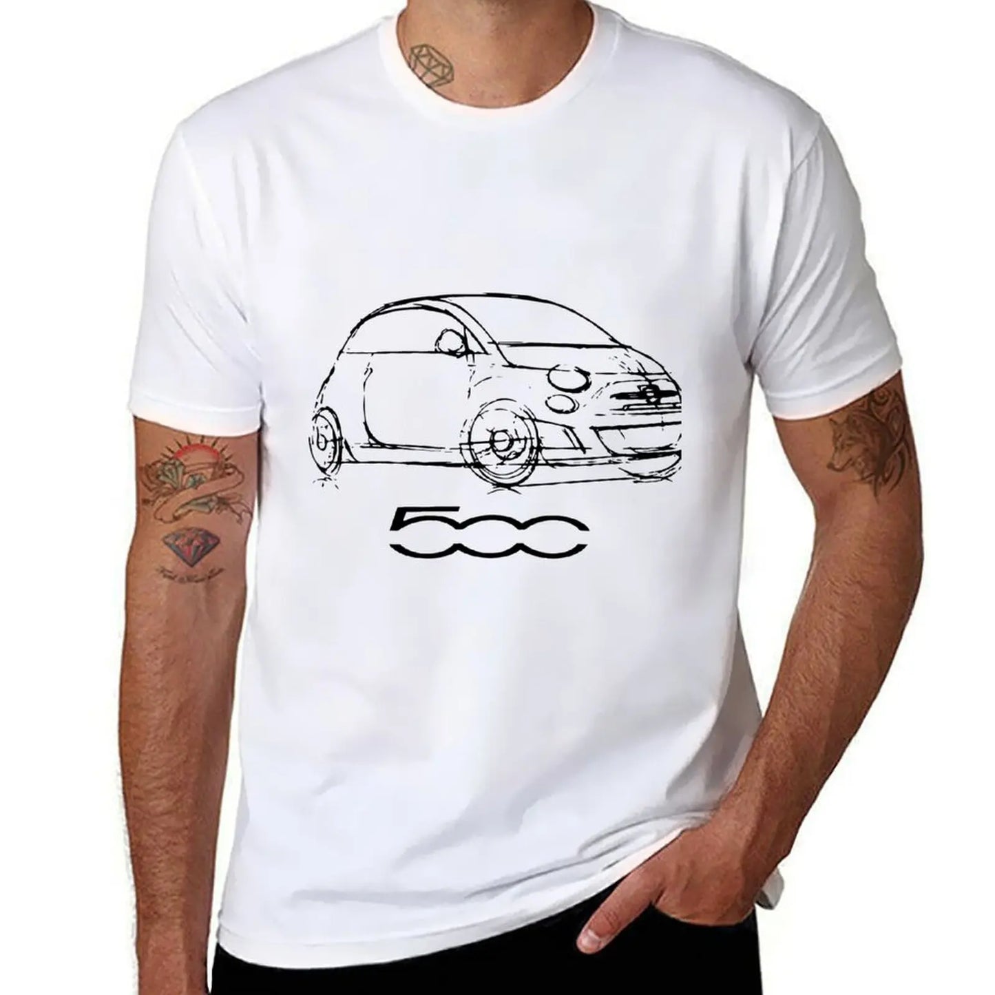 500 Cotton Black T-Shirt FT