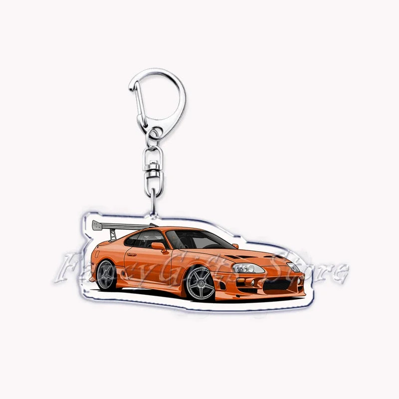 Portachiavi in acrilico per auto iconica JDM