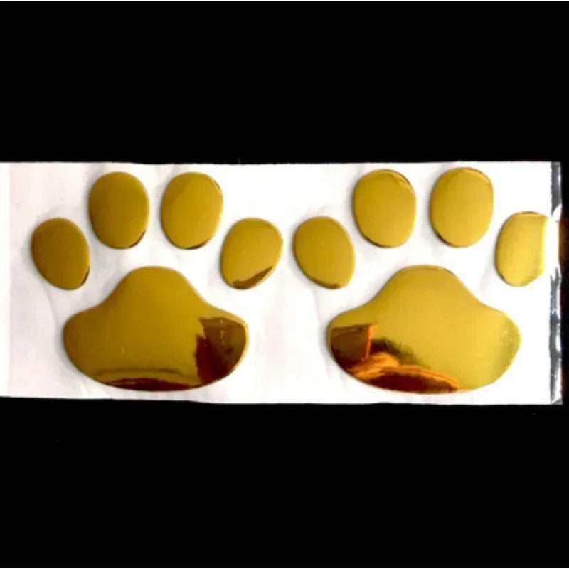 2PCS/SET 3D Pet Footprint Decal