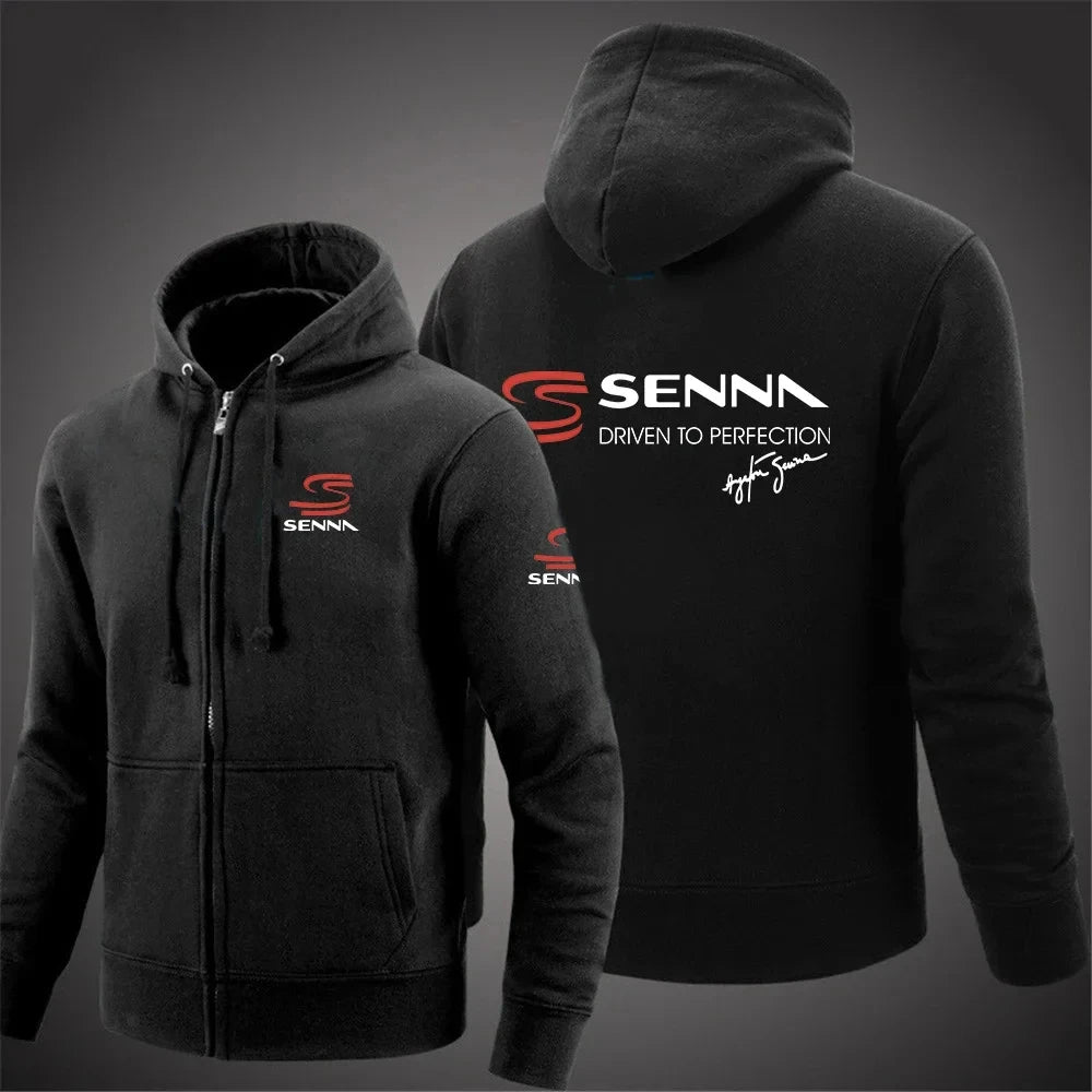 Ayrton Senna Zip Hoodie 