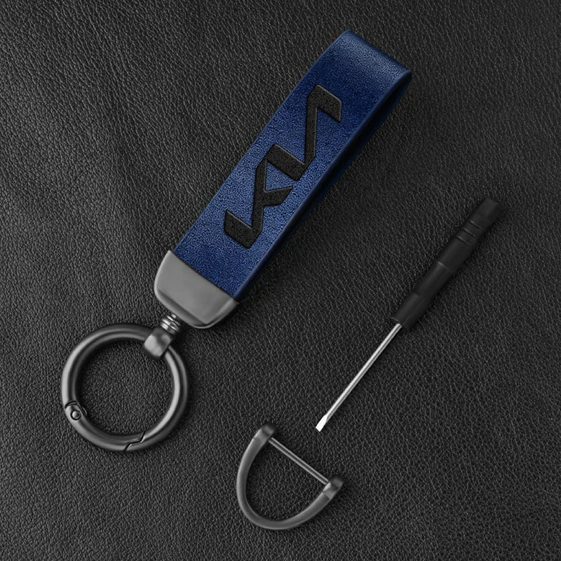 KN Car Leather Keychain