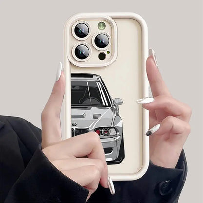 Custodia per iPhone in silicone per auto sportive